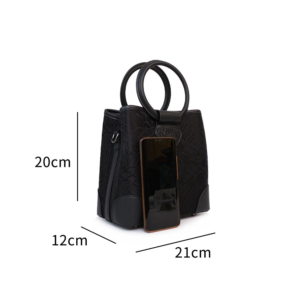 Women's Brocade Vintage Silk Exquisite Texture National Crossbody Bags