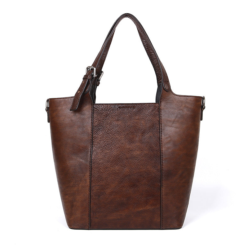 Women's Top Layer Leather Retro Chinese Style Crossbody Bags