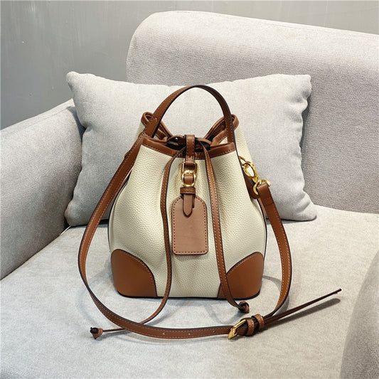 Women's Leather Versatile First Layer Cowhide Large Shoulder Bags