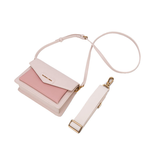 Women's Fashion Color Contrast One Niche Wide Shoulder Bags