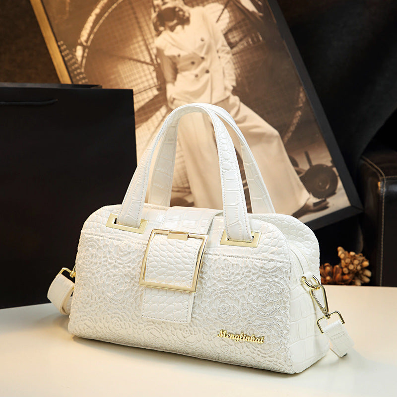 Women's Versatile Large Capacity Big Lace Alligator Backpacks