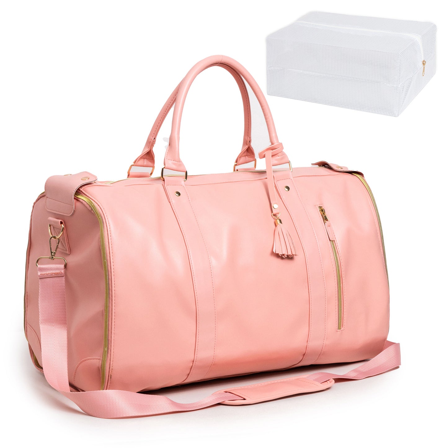 Women's Classic Portable Folding Clothing Side Luggage