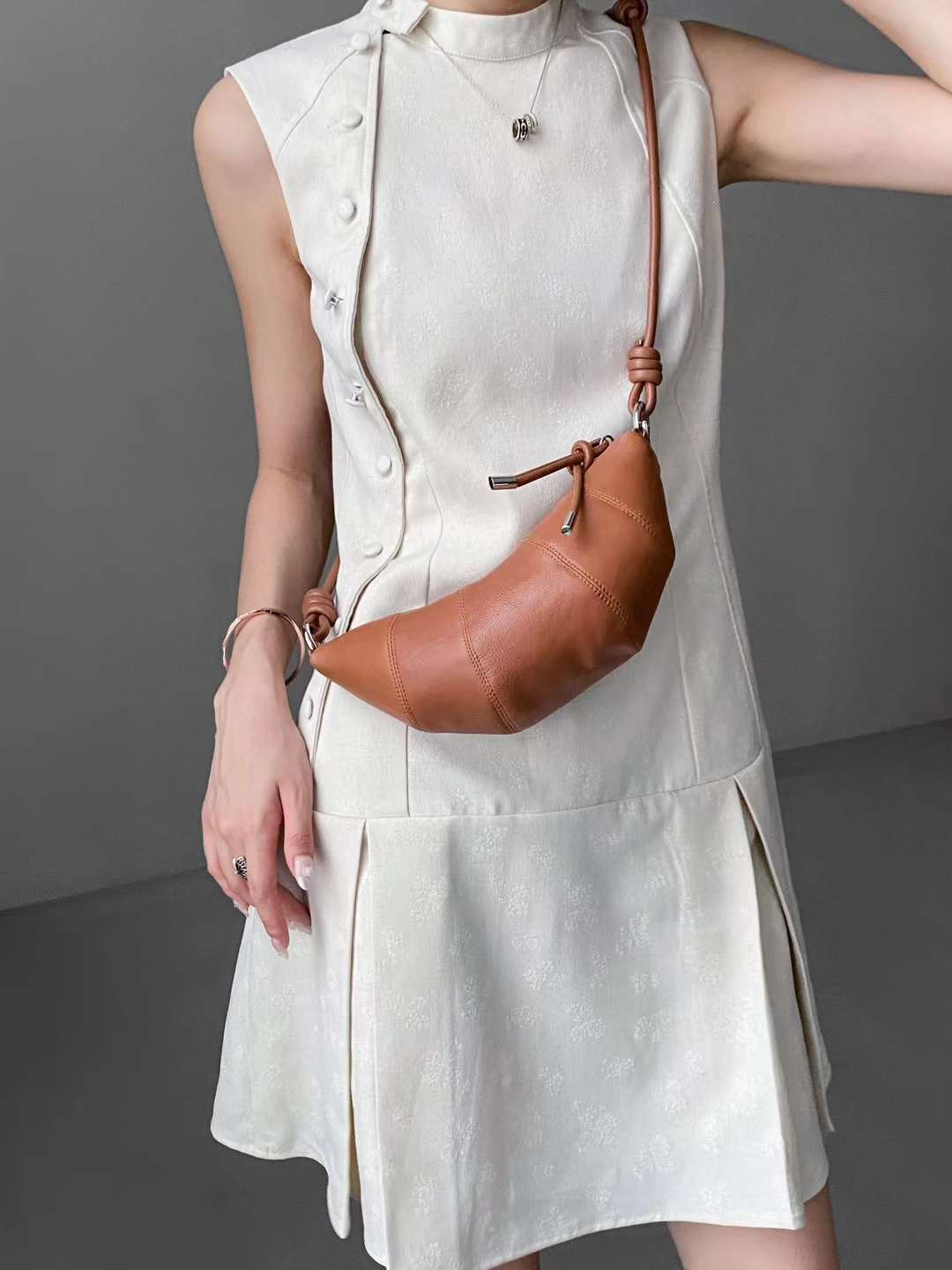 Women's Soft Horn Dumpling For Sheepskin Niche Shoulder Bags