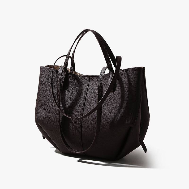 Women's Capacity High-grade First Layer Cowhide Underarm Bags
