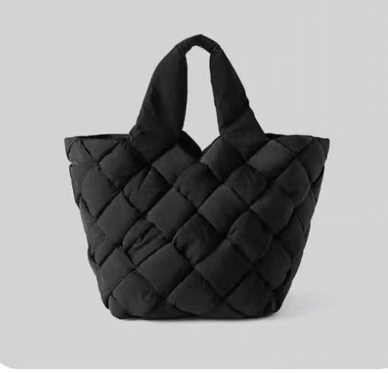 Women's Korean Style Space Cotton Woven Hand Shoulder Bags