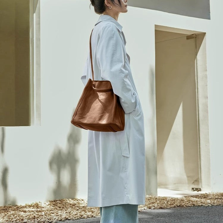 Women's Commuter Large Capacity Retro Minority Vegetable Bags