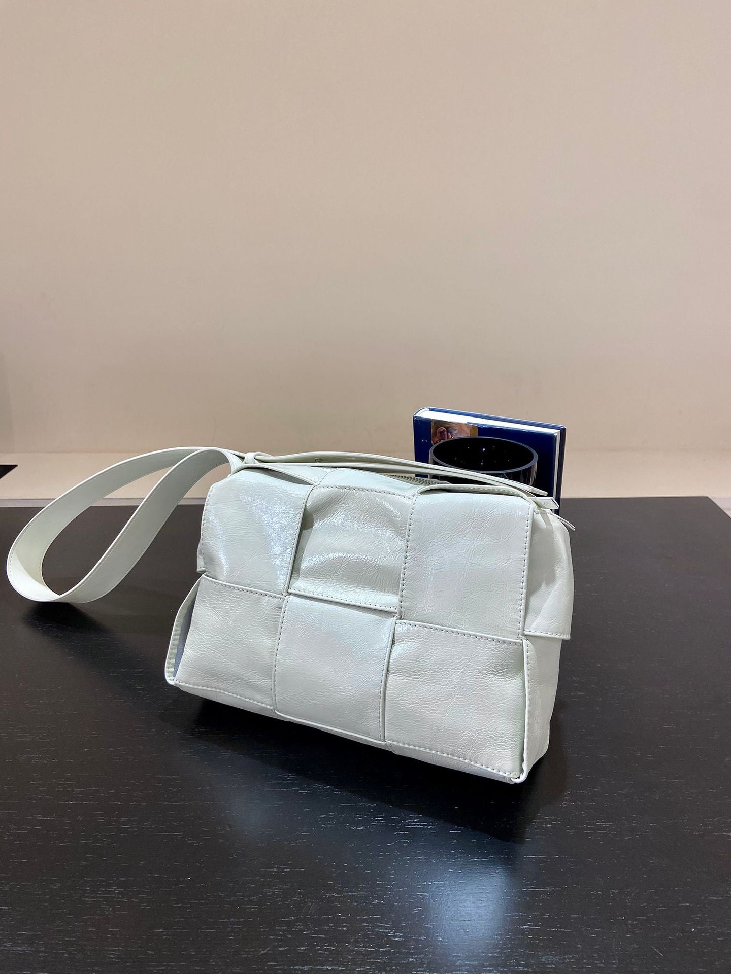 Woven Female Versatile Large Capacity Niche Genuine Shoulder Bags