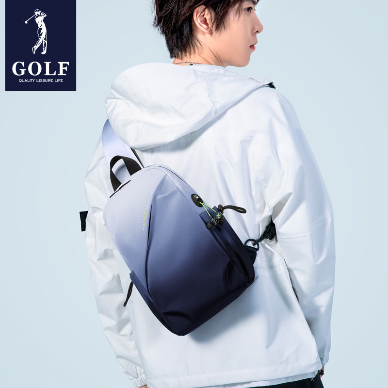 Women's & Men's & Golf Gradient Mobile Riding Men's Chest Bags