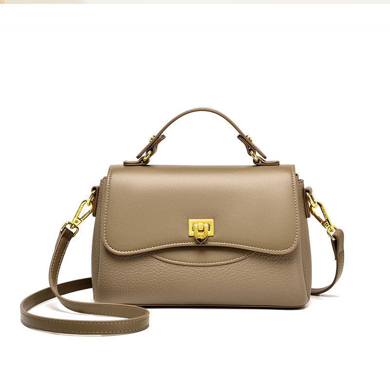 Women's Brown High Sense Large Capacity Portable Crossbody Bags