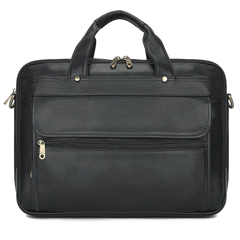Men's Business Leather For First Layer Cowhide Men's Briefcases