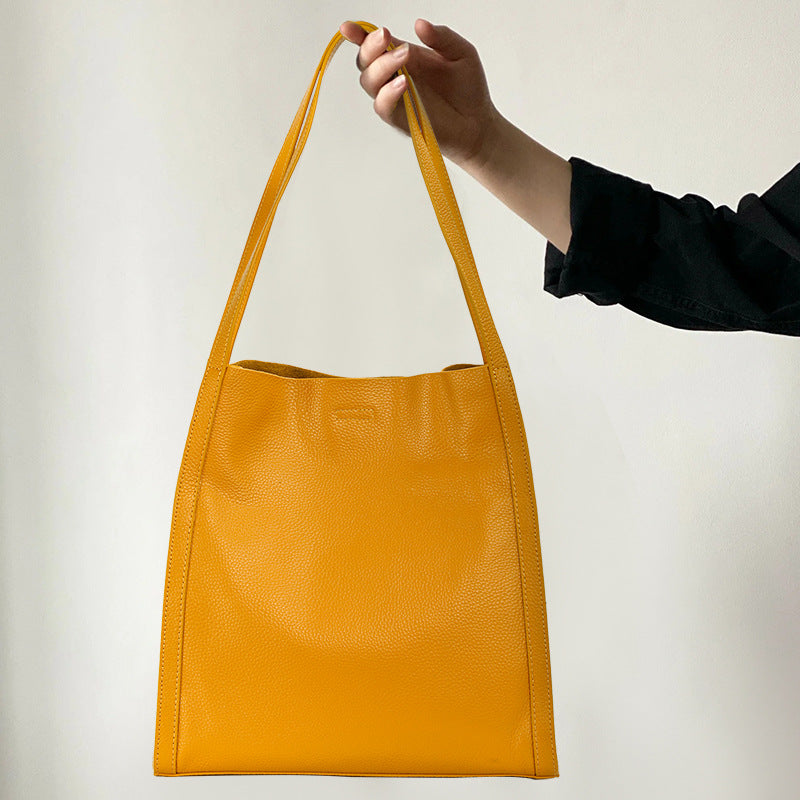 Leather Fashion Portable Top Layer Cowhide Shoulder Bags