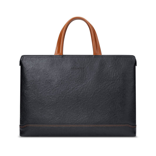 Men's Paul First Layer Cowhide Business Genuine Bags