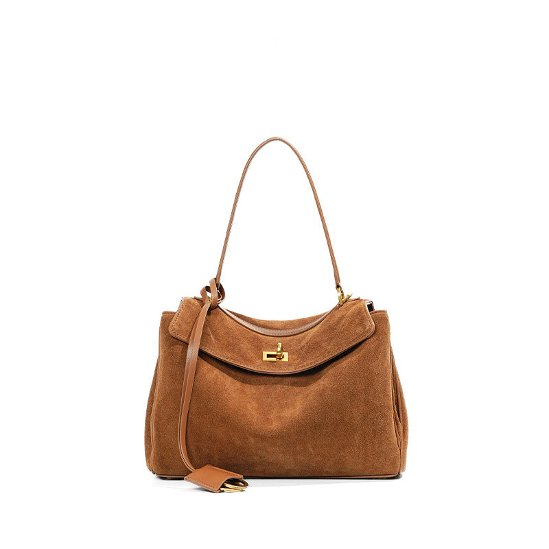 Women's Large Capacity Genuine Leather High-grade Underarm Armpit Bags