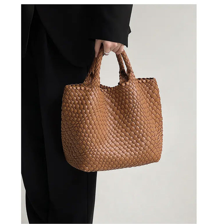 Women's Handmade Woven Portable Large Capacity Tote Bags
