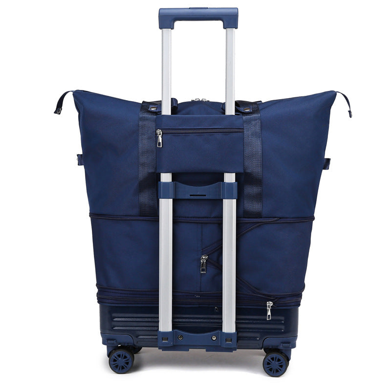 Expandable Large Capacity Lightweight Boarding Solid Color Travel Bags