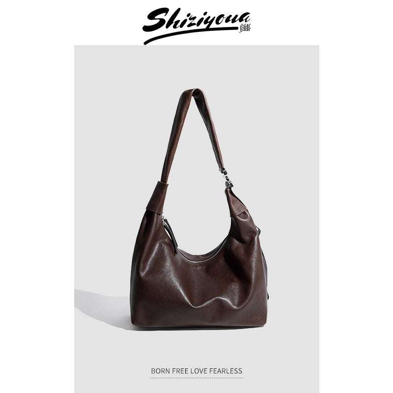 Men's Idle Style Soft Leather Design Large Men's Messenger Bags