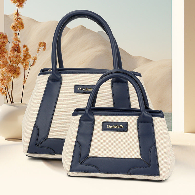 Large Capacity Commuter Portable Canvas Simple Handbags