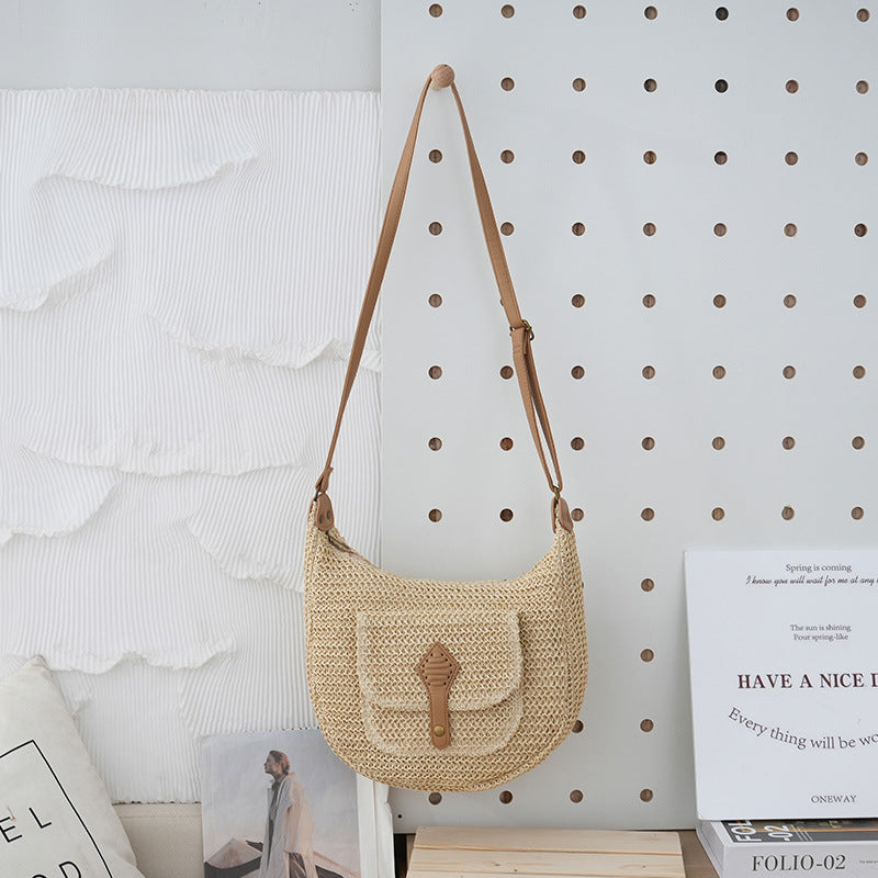 Women's Vacation Style Fashion Retro Large Capacity Crossbody Bags