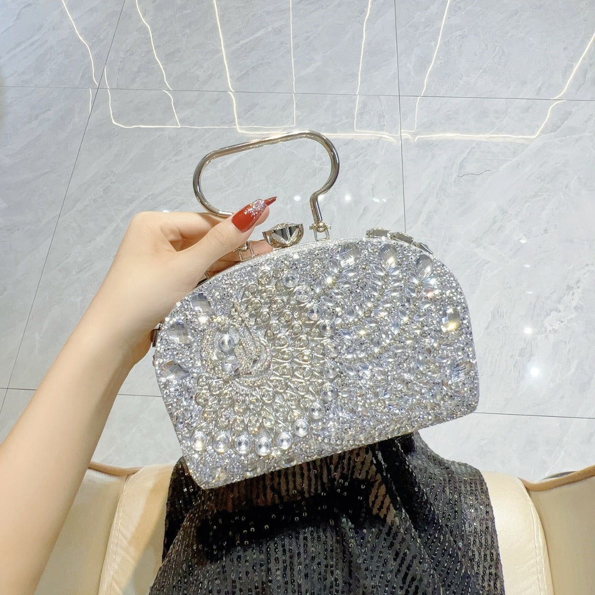 Shiny High-density Elegant Wedding Cheongsam Full Bags