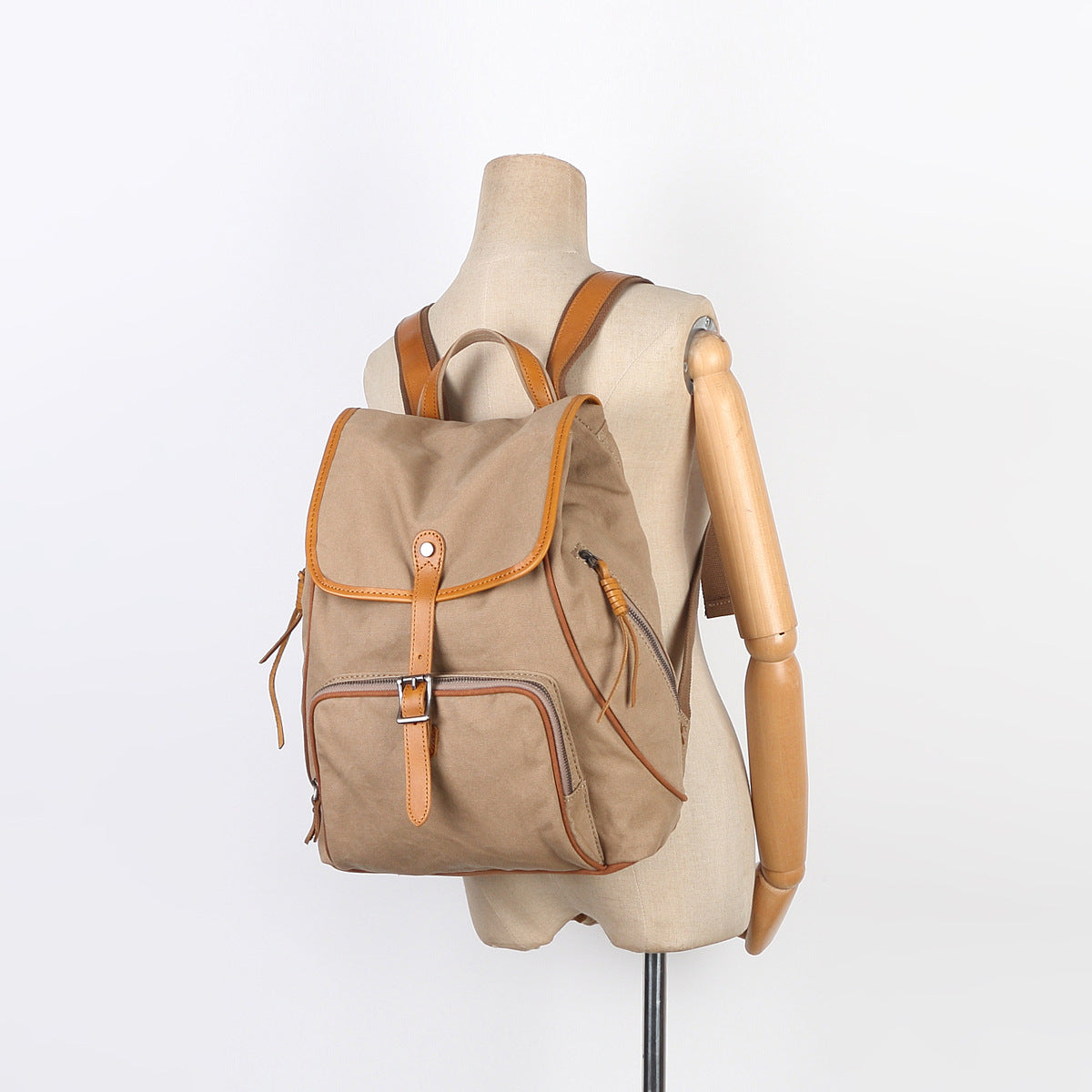 Women's Niche Fashionable Large Capacity Canvas With Backpacks