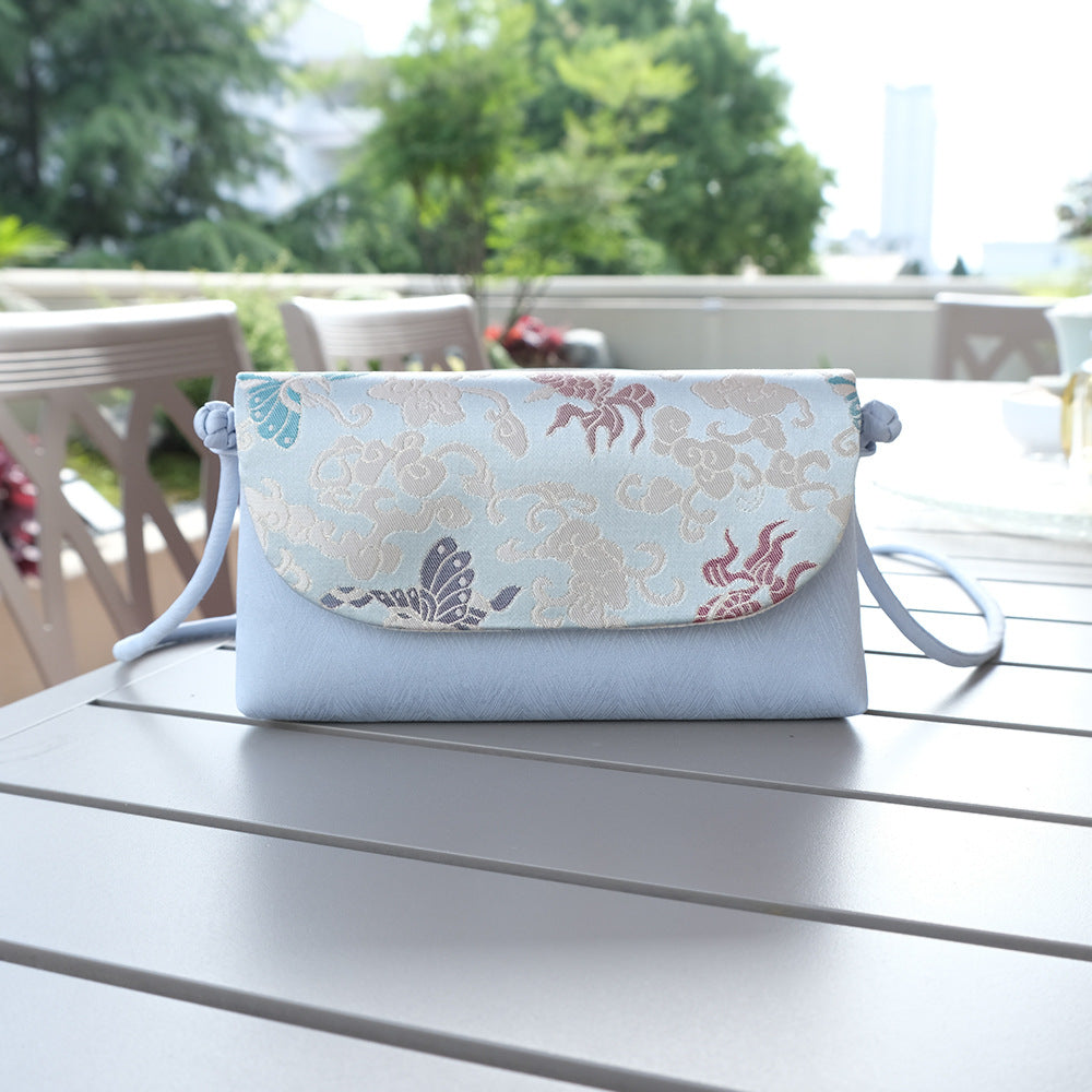 Women's Dynasty Brocade Fabric Han Chinese Clothing Small Square Bags