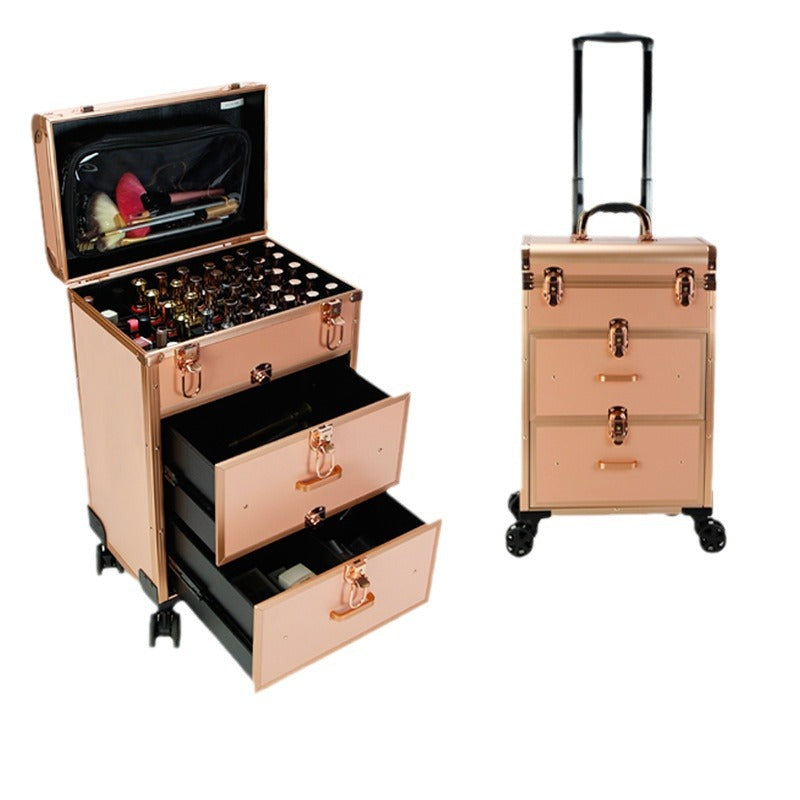 Alloy Storage Box Pull-out Beauty Out Cosmetic Cases