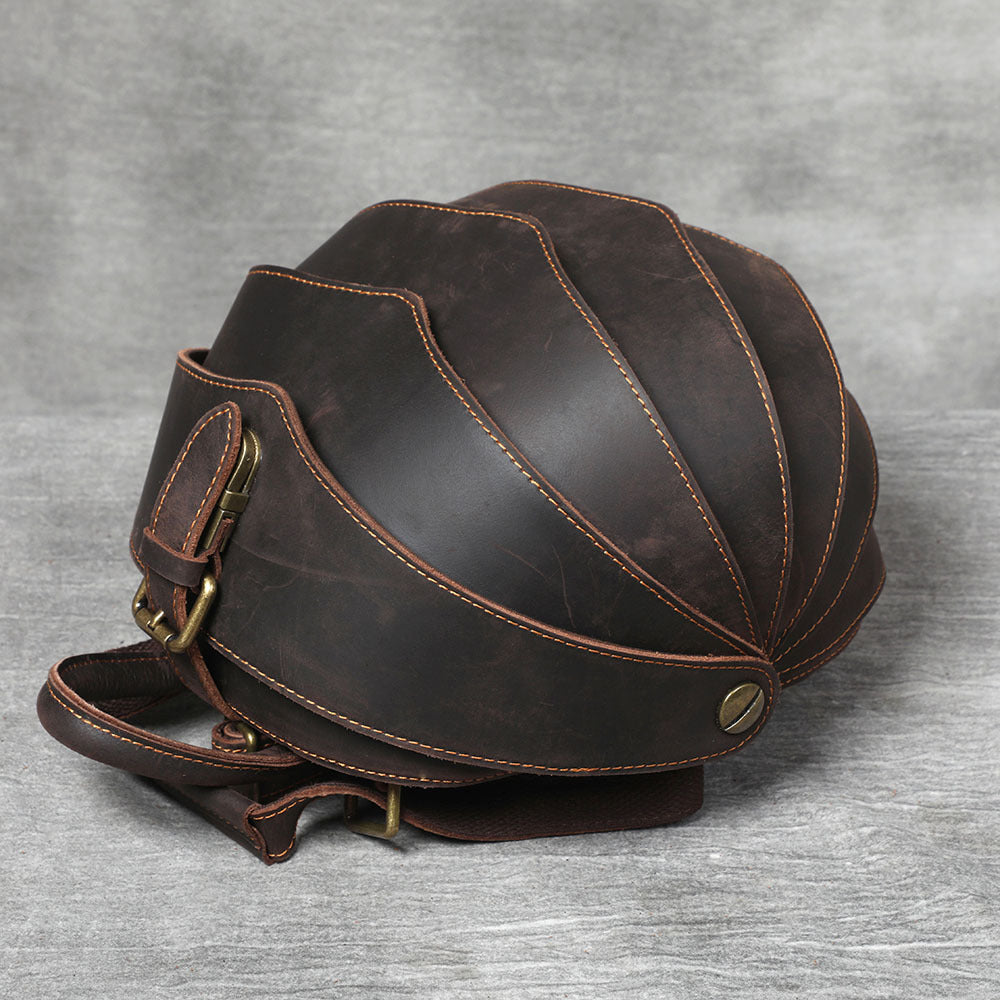 Women's & Men's Personalized Beetle Leather Creativity First Layer Backpacks