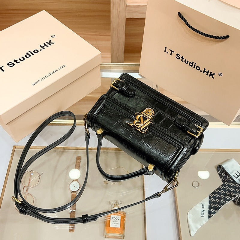 Women's Genuine Leather Simple Trendy Fashion Shoulder Bags
