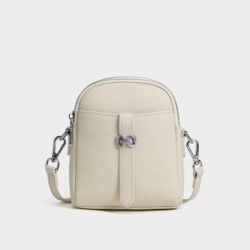 Women's Genuine Leather Simple Mobile Daily Matching Crossbody Bags
