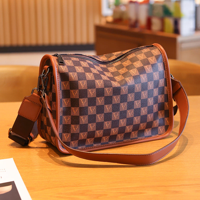 Women's Printed Pea Temperament Wild Boston Fashion Crossbody Bags