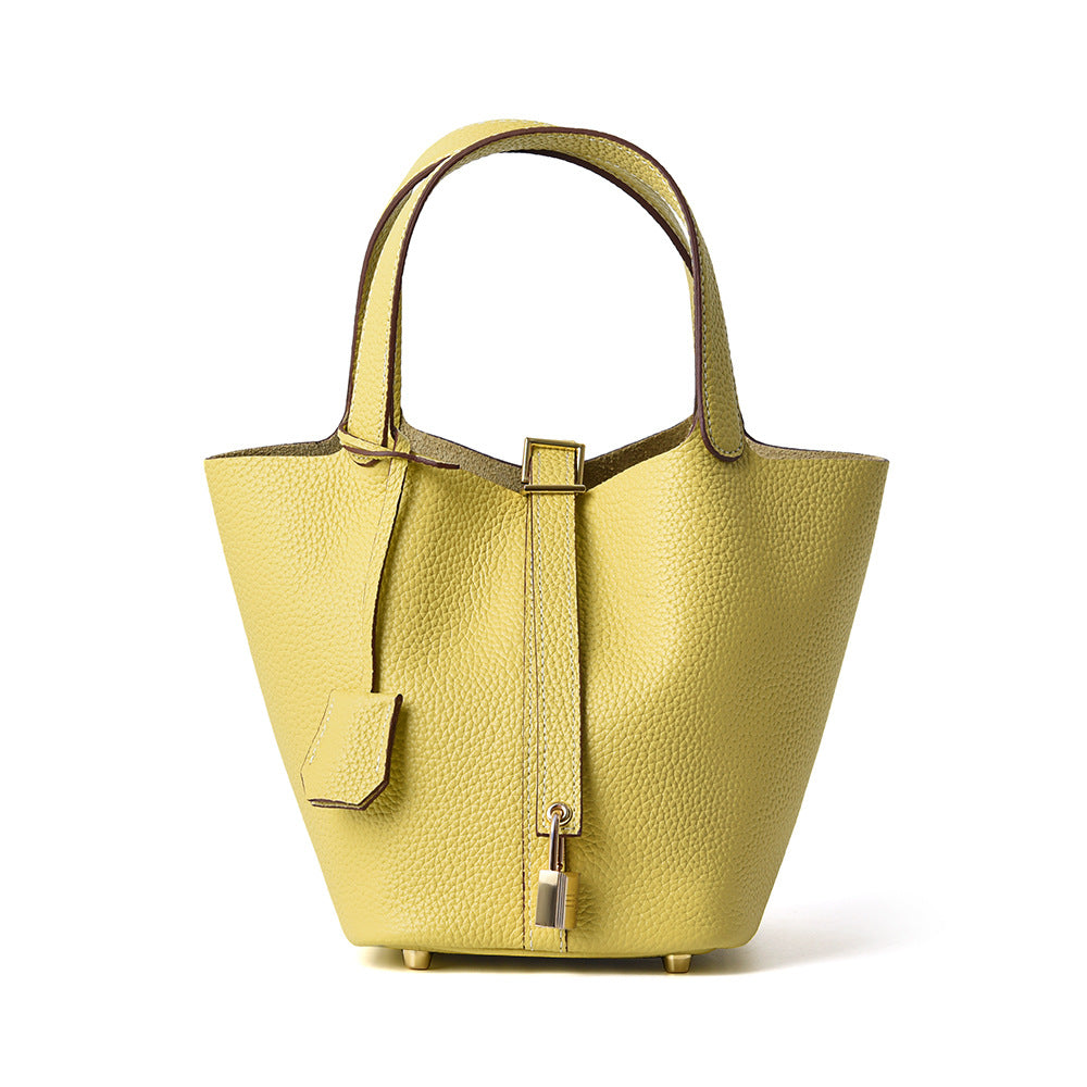 Women's Genuine Leather Vegetable Basket Mummy Bridal Handbags