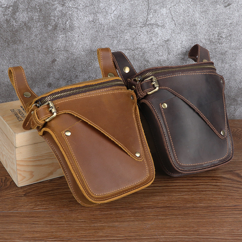 Men's Harley Knight Retro Crazy Horse Top Men's Waist Packs