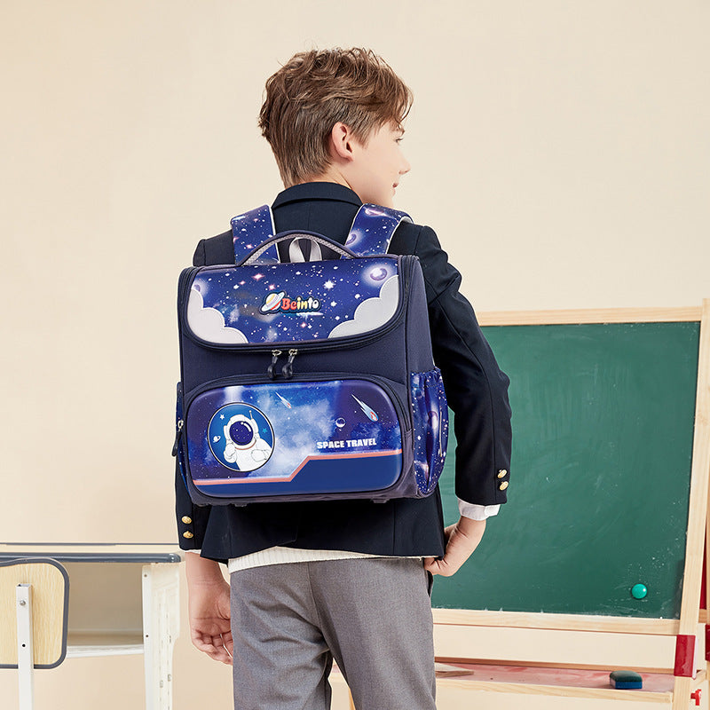 Children's Horizontal Cartoon Lightweight Burden Alleviation Spine Elementary School Students' Schoolbags