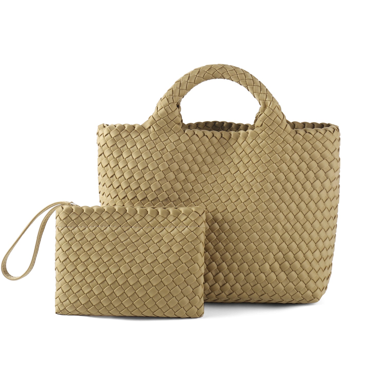 Women's Woven Medium Ribbon Advanced Color Matching Handbags