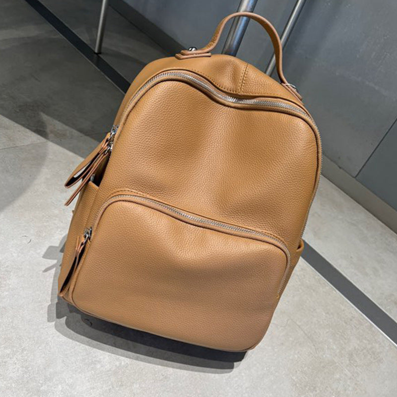 First Layer Leather Female Style Scholar Backpacks