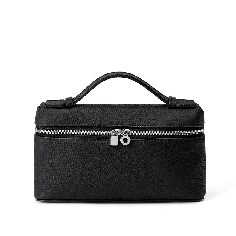 Women's Genuine Leather Lunch Box First Layer Crossbody Bags