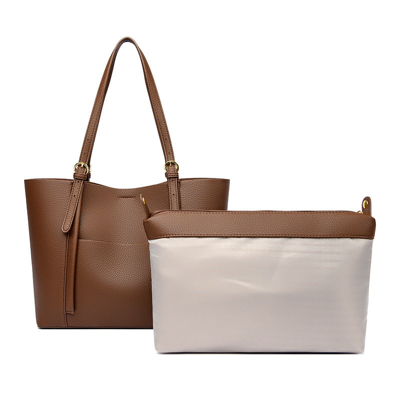 Women's Pattern Wings Mother Elegant Commuter Genuine Shoulder Bags