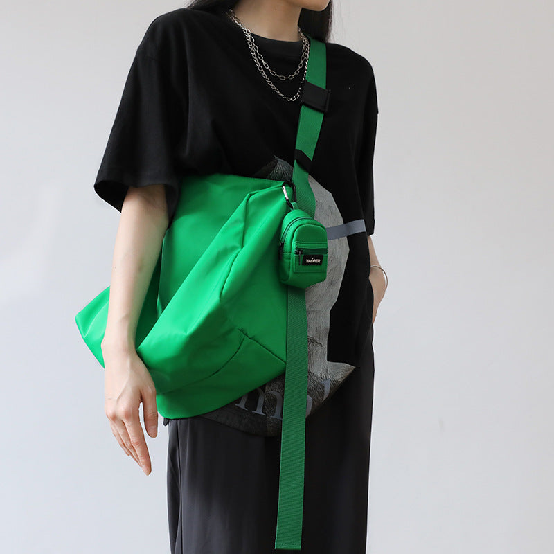 Women's & Men's & Hello Green Large Capacity Leisure Men's Messenger Bags