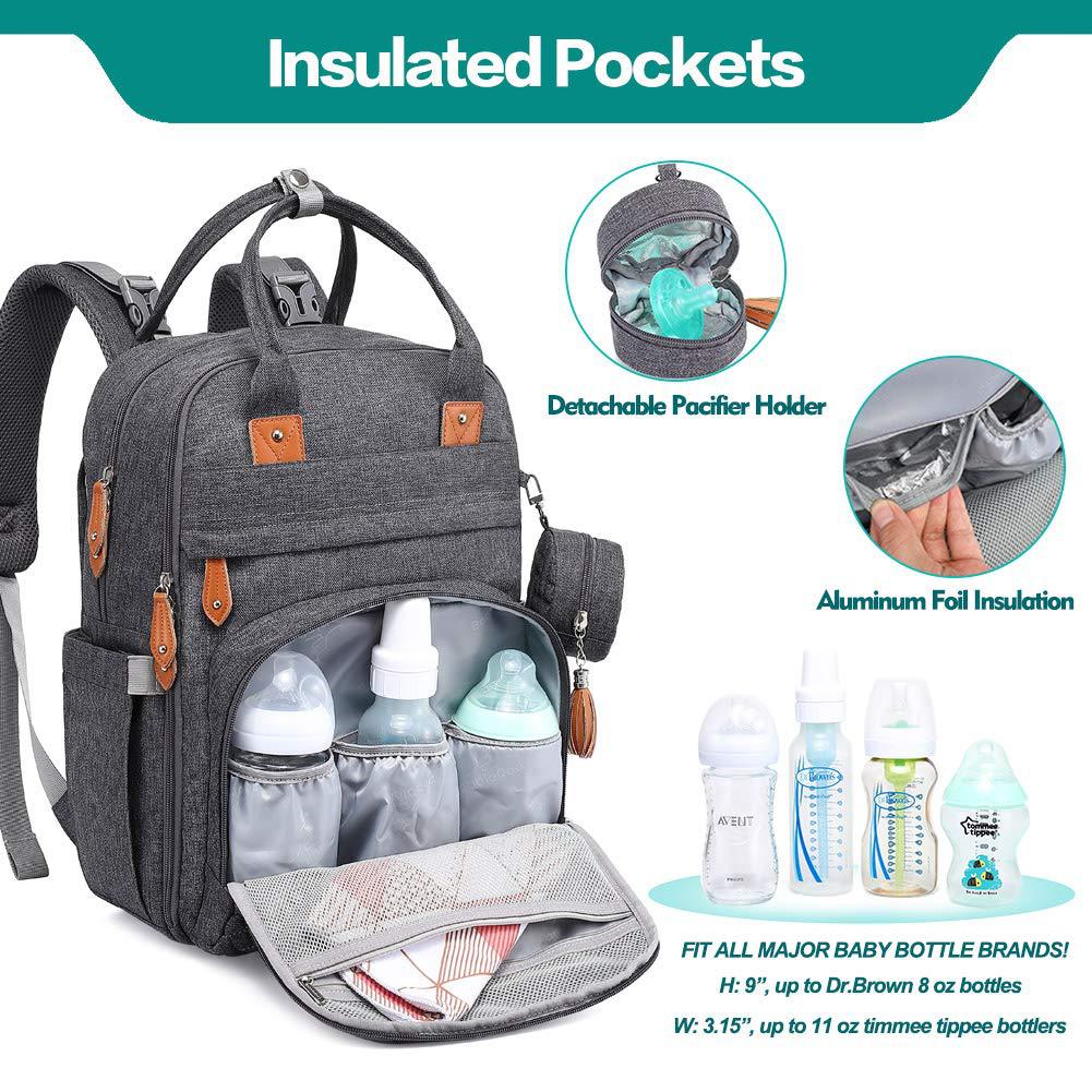 Folding Mummy Bedspread Multifunctional Foldable Diaper Bags
