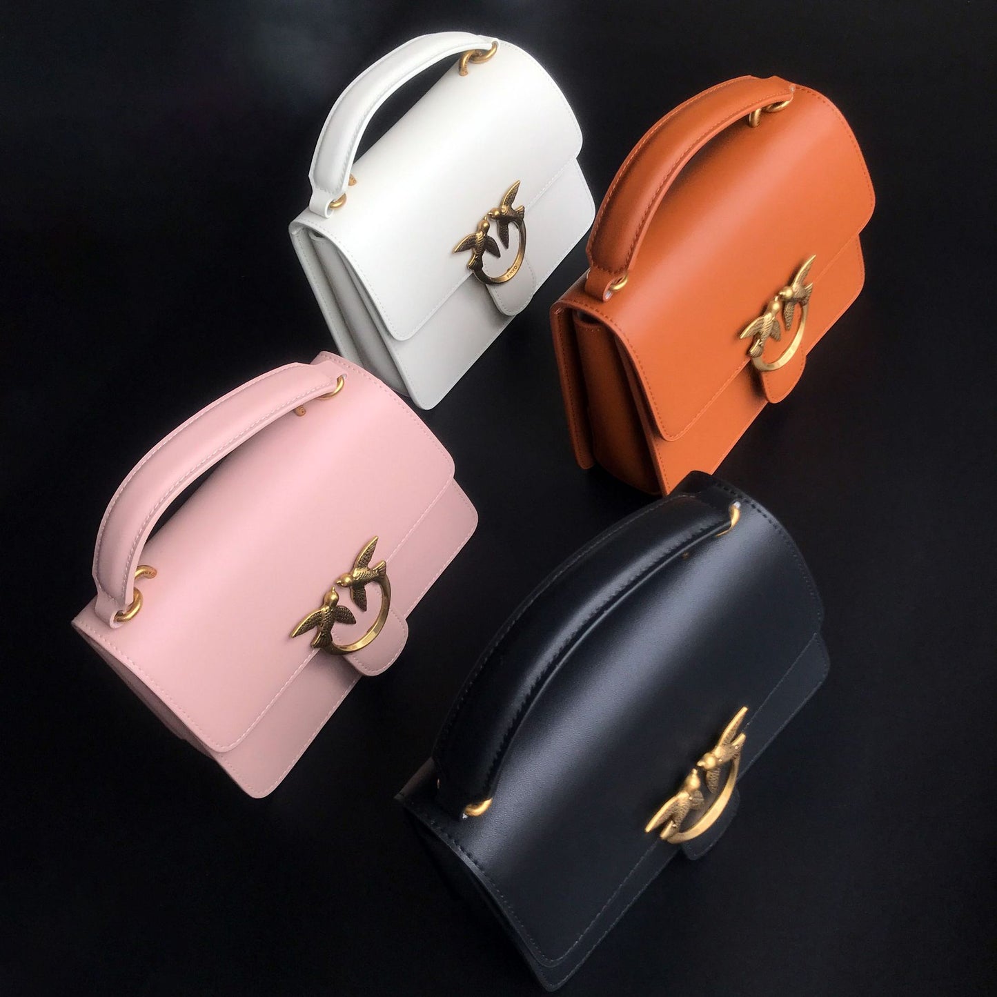 Women's High Version Leather Organ Portable Bird Bags