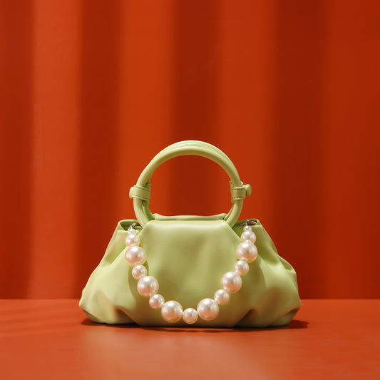 Cool Summer Soft Leather Design Pearl Crossbody Bags