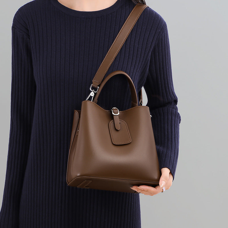 Women's New Summer Versatile High-grade Leather Shoulder Bags