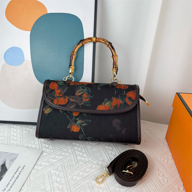 Women's Elegant Chinese Style Retro Pattern Yarn Handbags