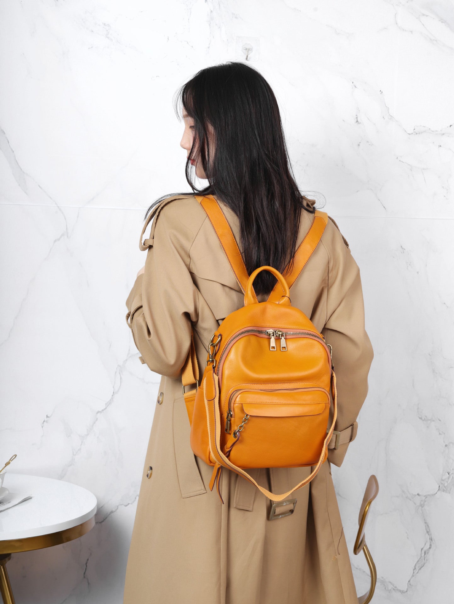 Women's Genuine Leather Shoulders One First Layer Cowhide Plant Shoulder Bags