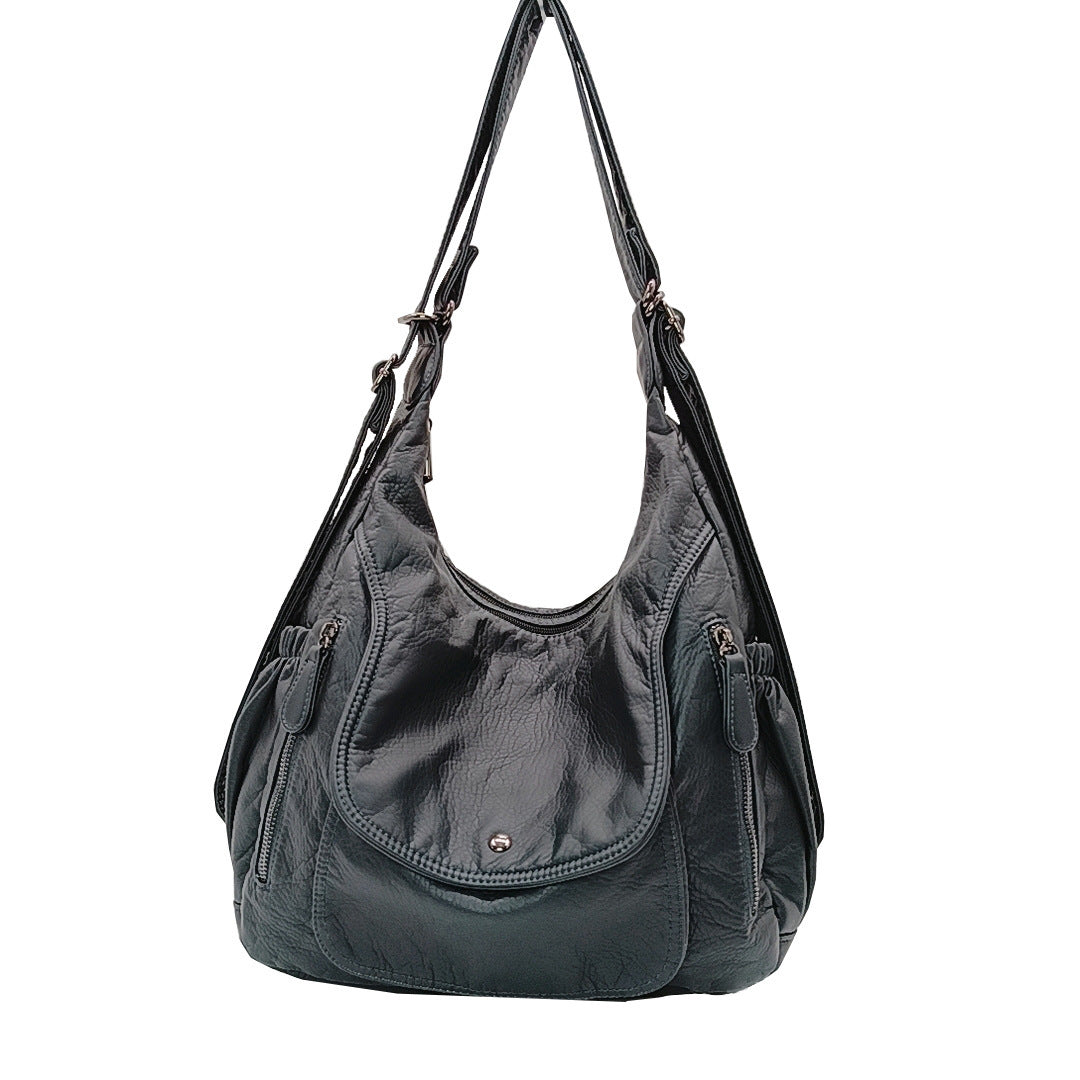 Women's Large Capacity Soft Leather Fashion Retro Backpacks