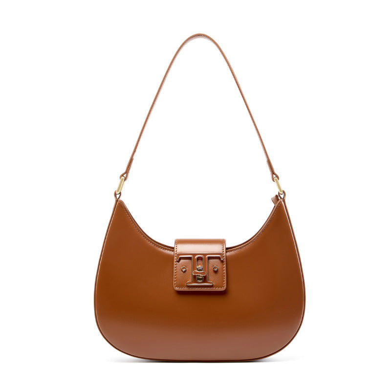 Women's Designer High-grade Underarm Moon French Style Crossbody Bags