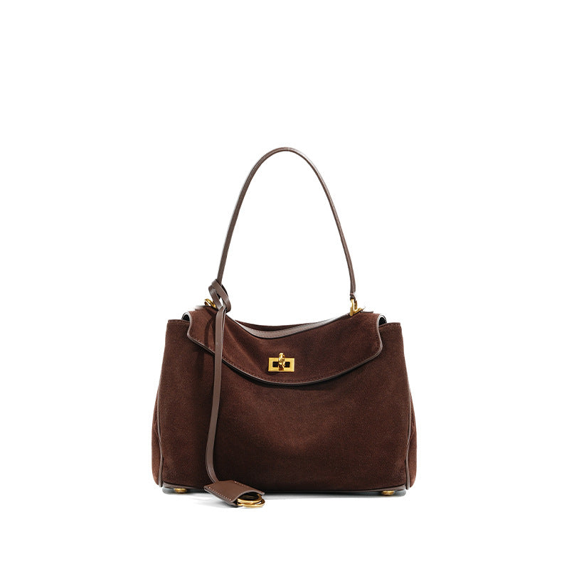 Women's Large Capacity Genuine Leather High-grade Underarm Armpit Bags