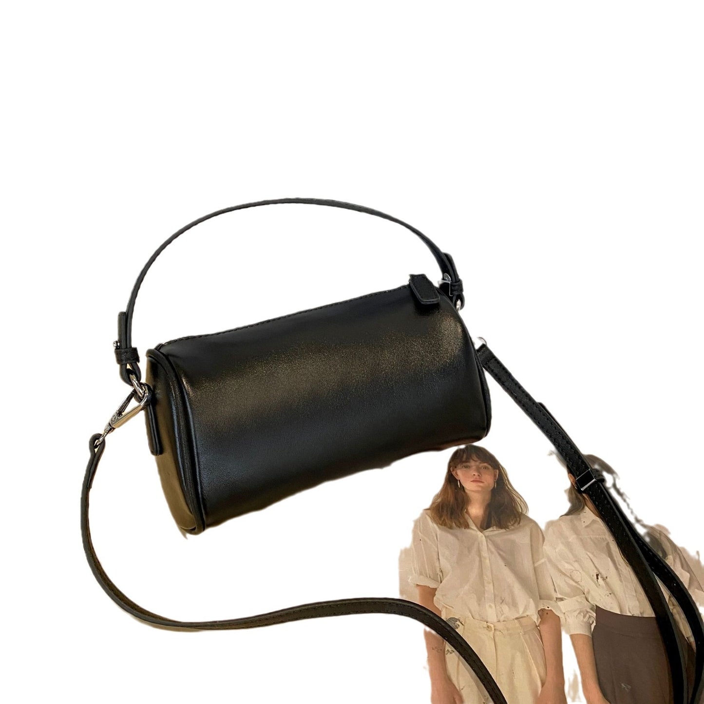 Women's First Layer Leather Fashion Simple Practical Shoulder Bags