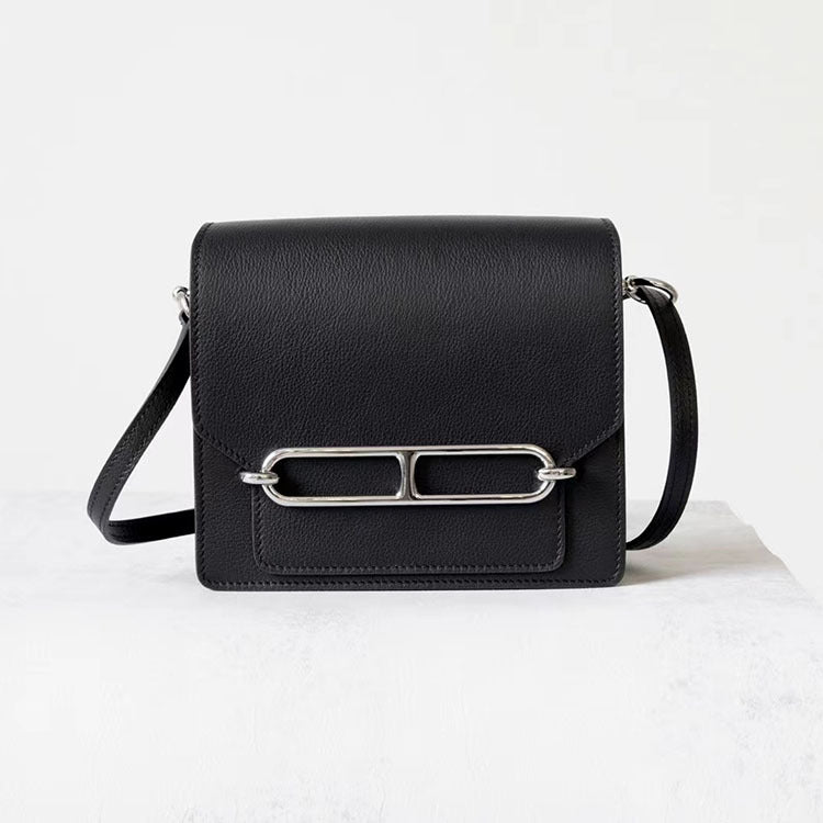 Women's Pig Nose Imported Cowhide Half Wax Shoulder Bags