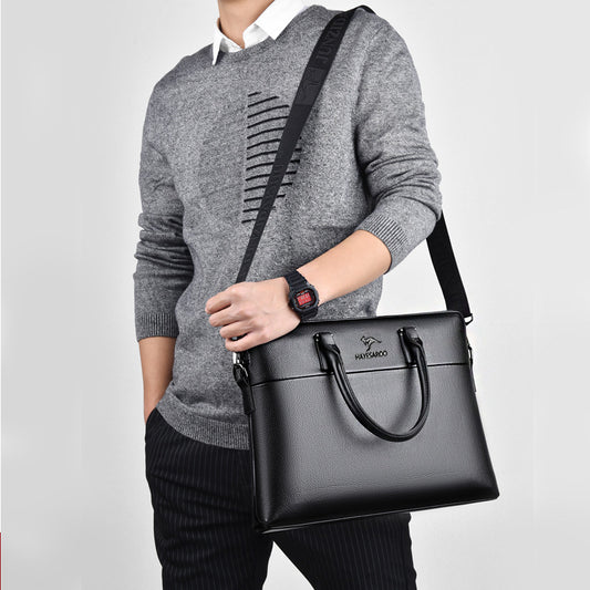 Men's Business Genuine Leather Computer First Layer Men's Briefcases